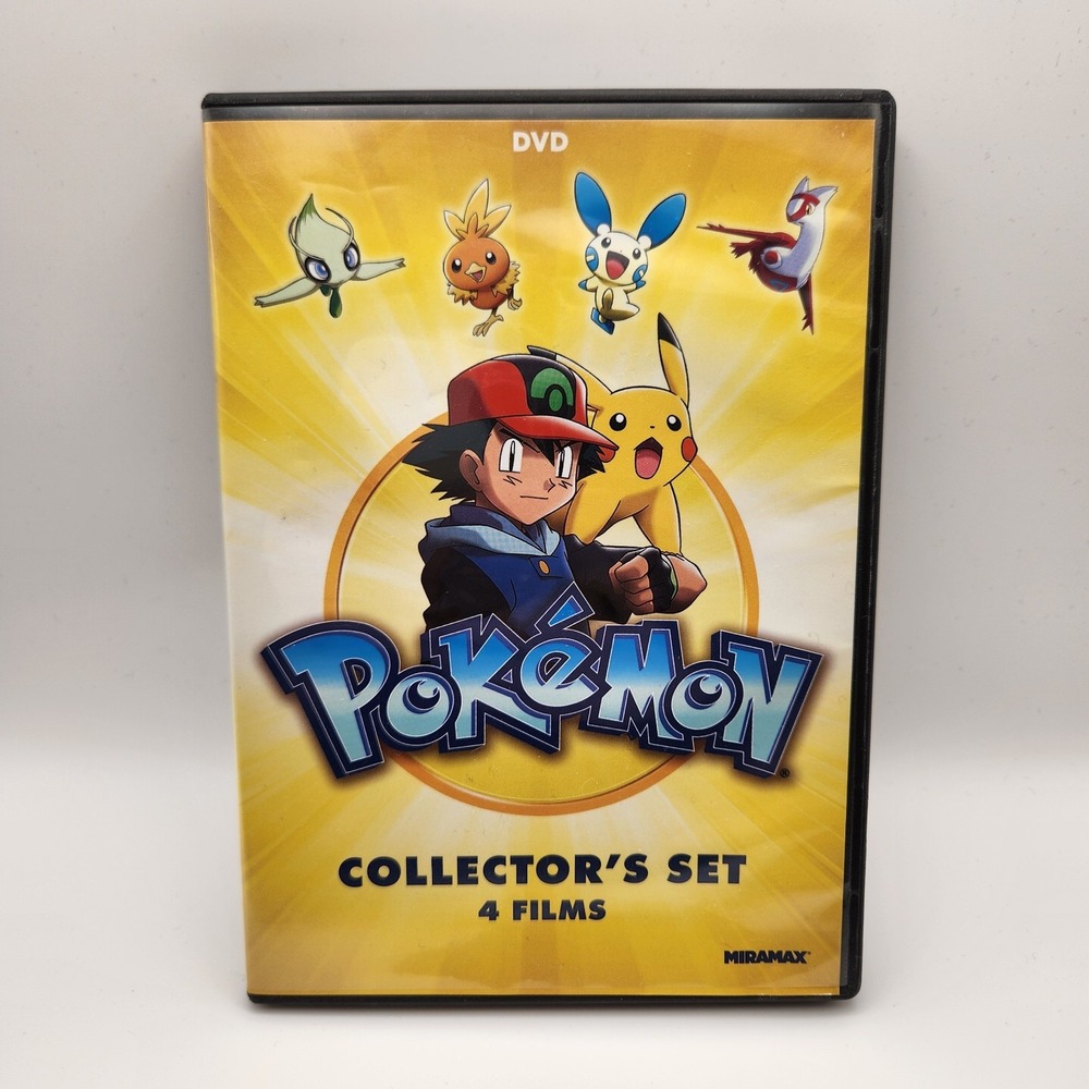 Pokemon Collectors Set 4 Films DVD 2016